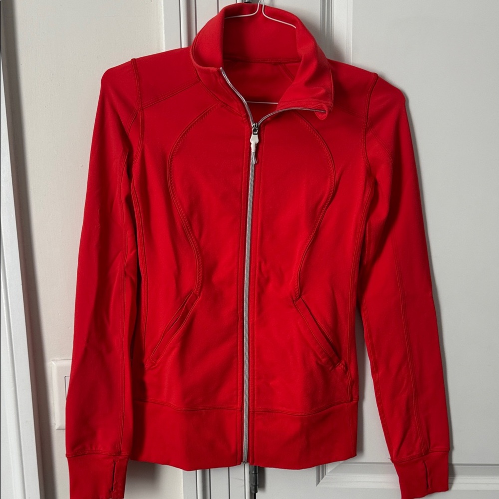 Lululemon Athletica Red-Orange Full-Zip